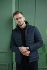 Imported Puffer Jacket - Navy