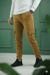 Six Pocket Loose Fleece Trouser - Mustard