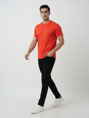 Cotton Free Lift Half Sleeve - Orange