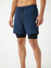 Imported Compression Shorts - Navy